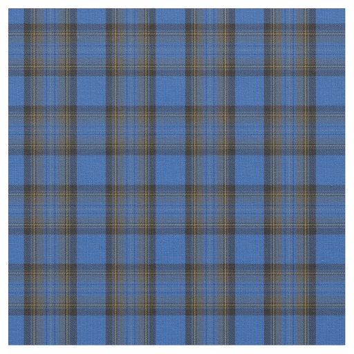 Isle of Skye Blue Tartan Plaid Pattern Fabric
