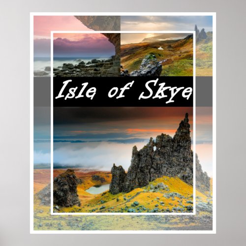 Isle of Skye landscape poster