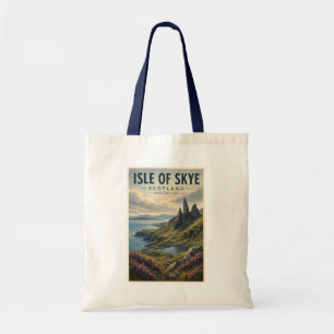 Isle of Skye Scotland Landscape Travel Art Retro Tote Bag