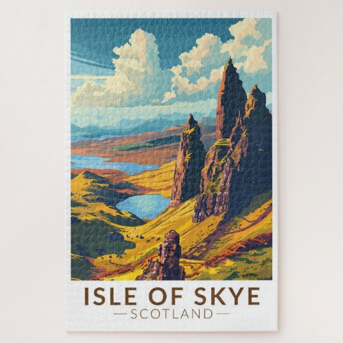 Isle of Skye Scotland Travel Art Vintage Jigsaw Puzzle