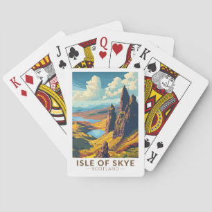 Isle of Skye Scotland Travel Art Vintage Poker Cards