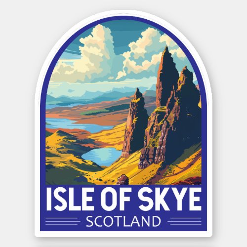 Isle of Skye Scotland Travel Art Vintage Sticker