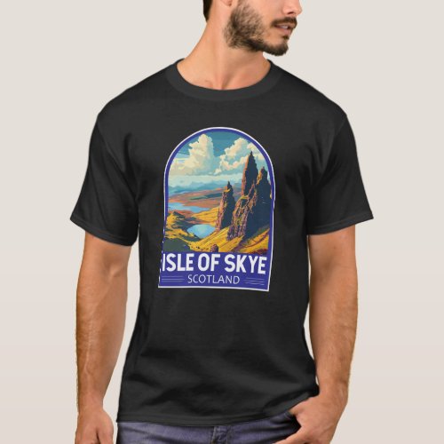 Isle of Skye Scotland Travel Art Vintage T_Shirt