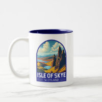 Isle of Skye Scotland Travel Art Vintage