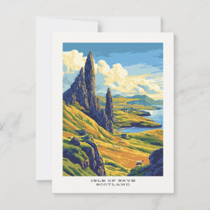 Isle of Skye Scotland Travel Postcard