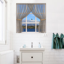 Isle of Skye Sea and Hills View from Faux Window