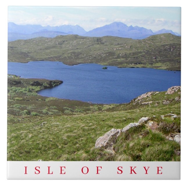Isle of Skye view ceramic tile (Front)
