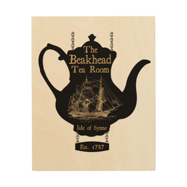 Isle of Synne - Beakhead Tea Room  Wood Wall Art (Front)