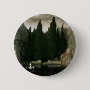 Isle of the Dead by Arnold Bocklin, Symbolism Art Button