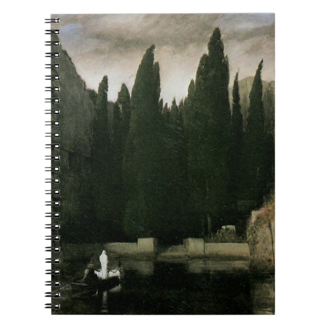 Isle of the Dead by Arnold Bocklin, Symbolism Art Notebook (Front)
