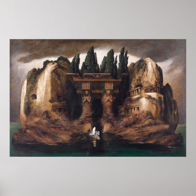 Isle of the Dead by Karl Wilhelm Toteninsel Poster (Front)