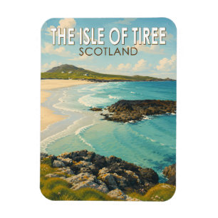 Isle of Tiree Scotland Illustration Travel Art Magnet