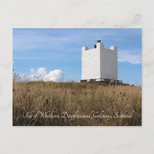 Isle of Whithorn Tower Scotland Postcard