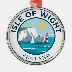 Isle of Wight England Metal Ornament