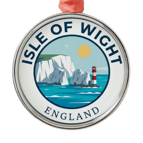 Isle of Wight England Metal Ornament