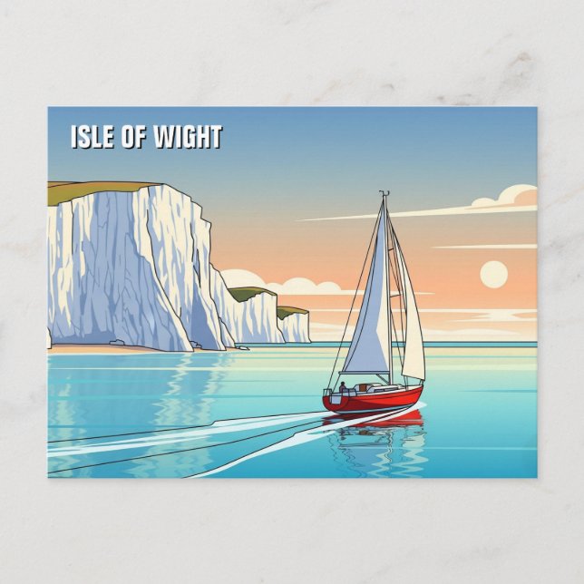 Isle of Wight England Travel Postcard (Front)