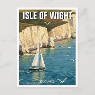 Isle of Wight England Travel Postcard