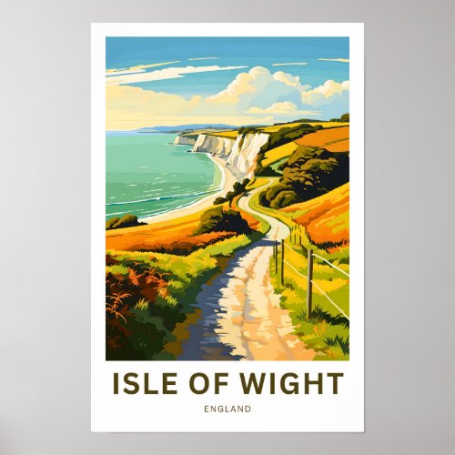 Isle of Wight England Travel Print