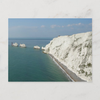 Isle of Wight Needles and Cliffs Postcard