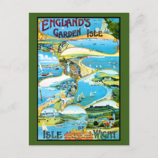 Ilse of Wight Vintage Travel poster reproduction.