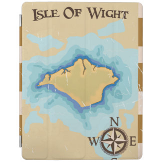 Isle of Wight Treasure map travel poster iPad Smart Cover