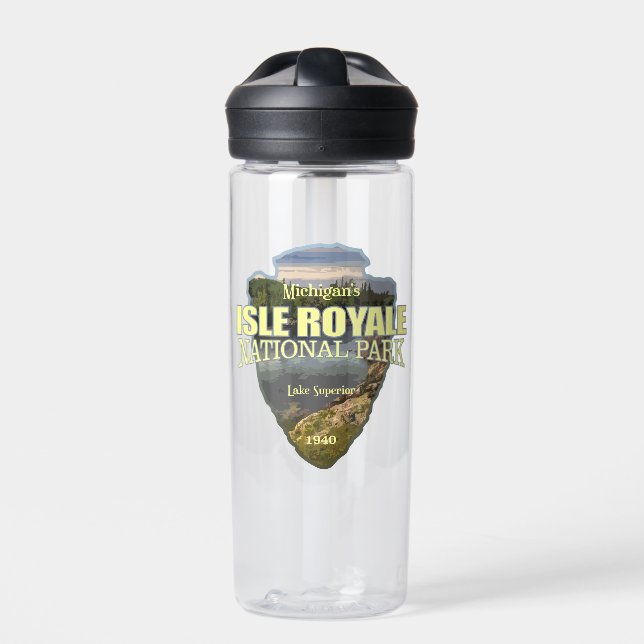 Isle Royale (arrowhead)  Water Bottle (Front)