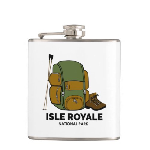 Isle Royale National Park Backpack Flask