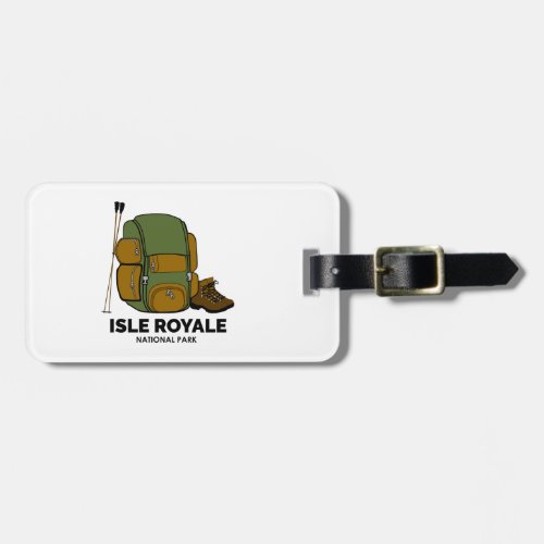 Isle Royale National Park Backpack Luggage Tag