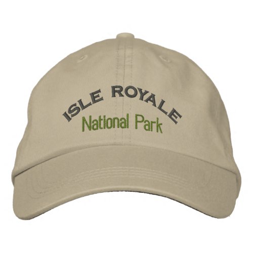 Isle Royale National Park Embroidered Baseball Hat