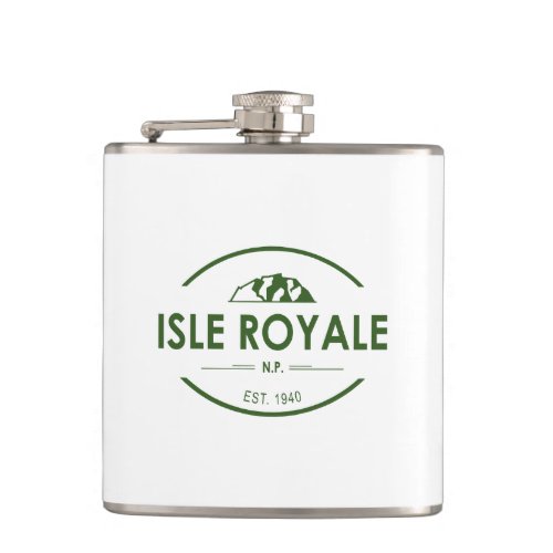 Isle Royale National Park Flask