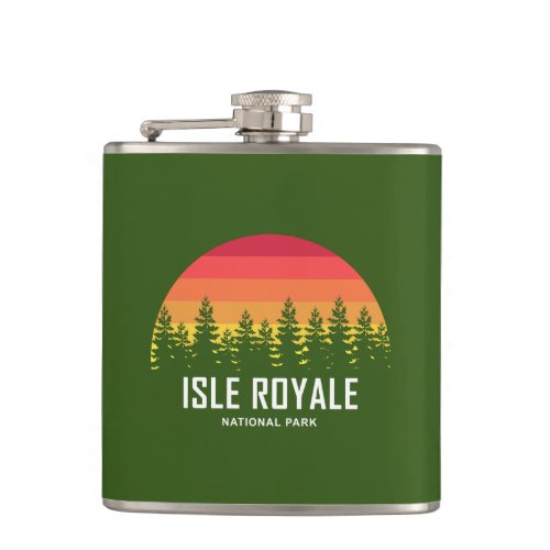 Isle Royale National Park Flask