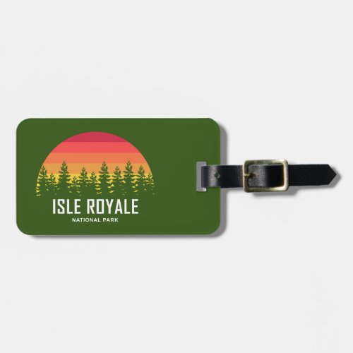 Isle Royale National Park Luggage Tag