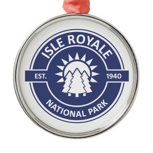 Isle Royale National Park Metal Ornament