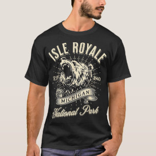 Isle Royale National Park Michigan Hike Outrs Vint T-Shirt