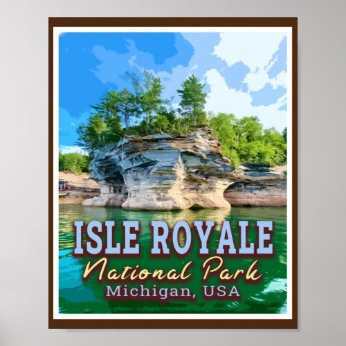 ISLE ROYALE NATIONAL PARK _ MICHIGAN UNITED STATES POSTER