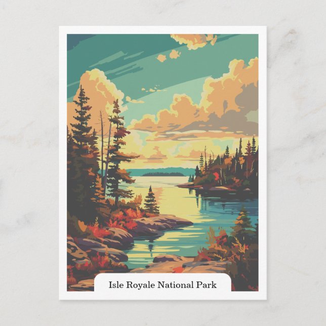 Isle Royale National Park, Michigan USA Postcard (Front)