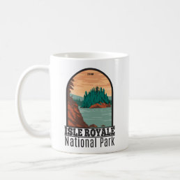 Isle Royale National Park Michigan Vintage Coffee Mug