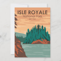 Isle Royale National Park Michigan Vintage 