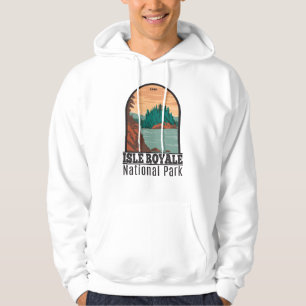 Isle Royale National Park Michigan Vintage Hoodie