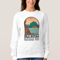 Isle Royale National Park Michigan Vintage  Sweatshirt