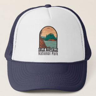 Isle Royale National Park Michigan Vintage Trucker Hat