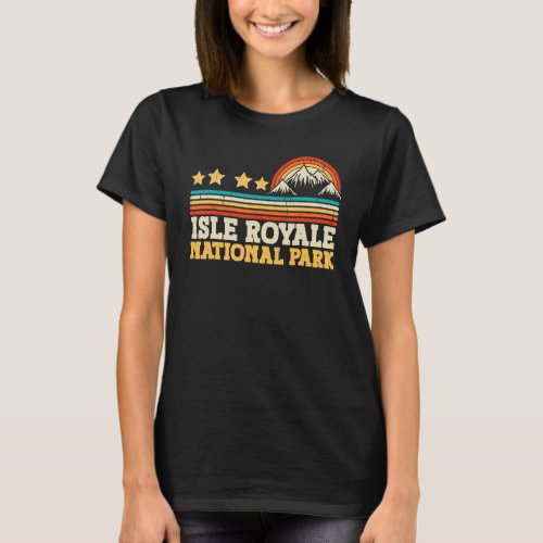 Isle Royale National Park Mountain Trees Camping H T_Shirt