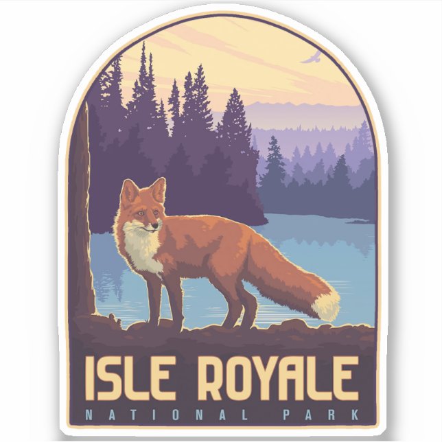 Isle Royale National Park Sticker (Front)