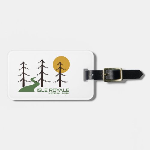 Isle Royale National Park Trail Luggage Tag