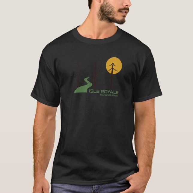 Isle Royale National Park Trail Premium T-Shirt (Front)