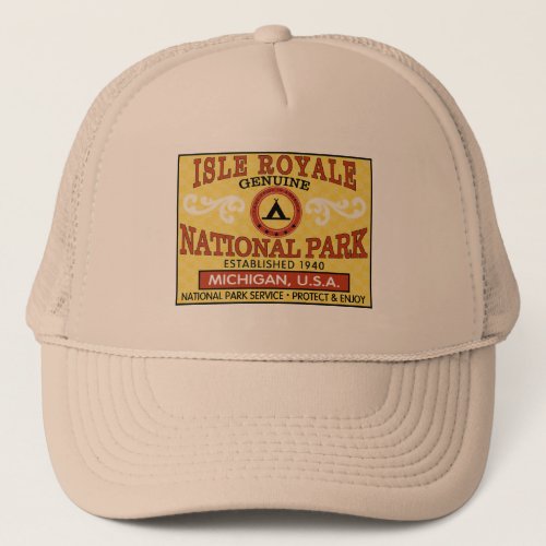 Isle Royale National Park Trucker Hat