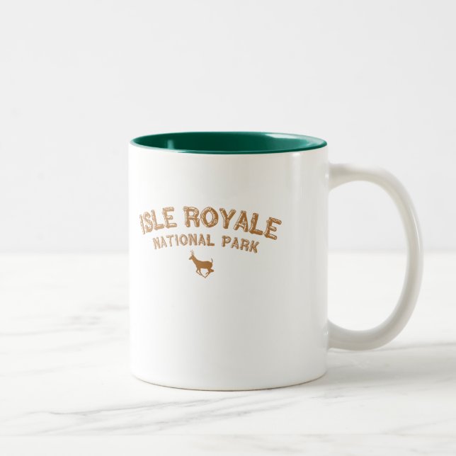 Isle Royale National Park Two-Tone Coffee Mug (Right)