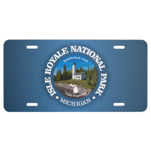 Isle Royale NP2 License Plate