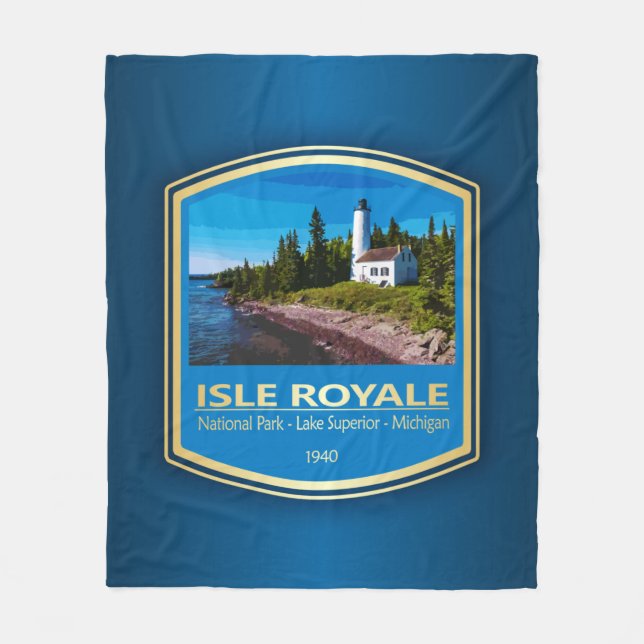 Isle Royale NP (PF1) Fleece Blanket (Front)