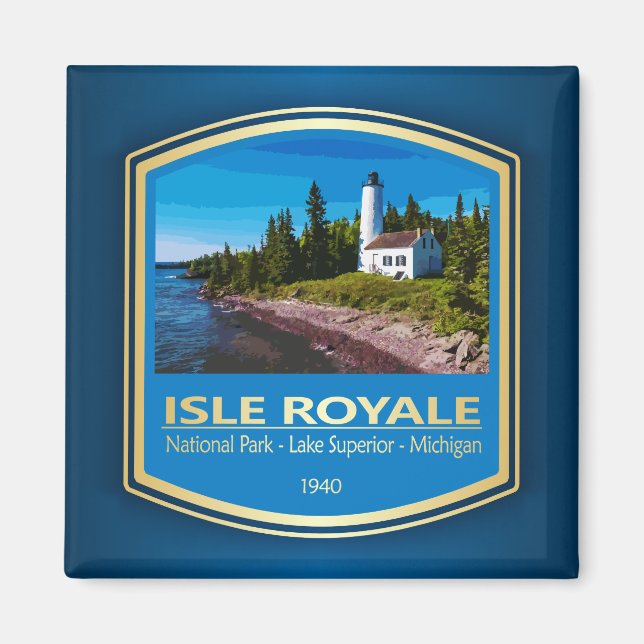 Isle Royale NP (PF1) Magnet (Front)